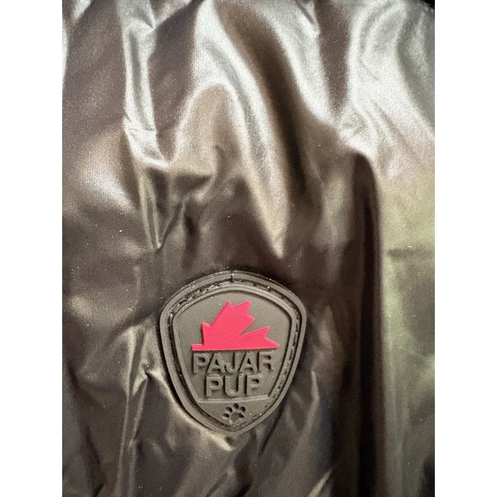 Pajar Pup Camo Black Hooded Dog Puffer Coat XL Reversible Warm Winter Apparel